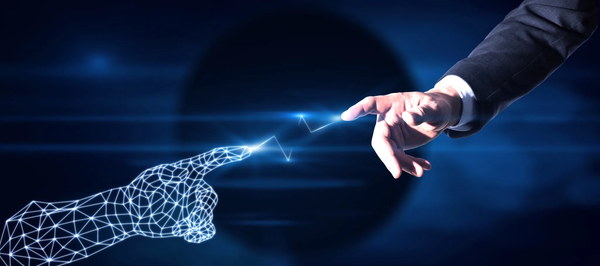 Digital brain network abstract wireframe